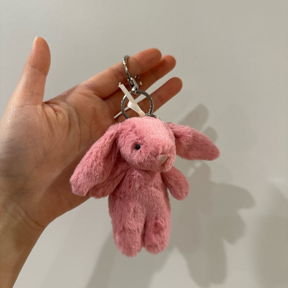 Jellycat Pink Bashful Bunny Keychain Plush